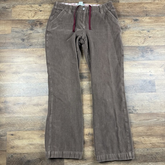 Horny Toad Pants Women's 6 Corduroy Brown Drawstring Wide-Leg Casual Trousers - Picture 9 of 9